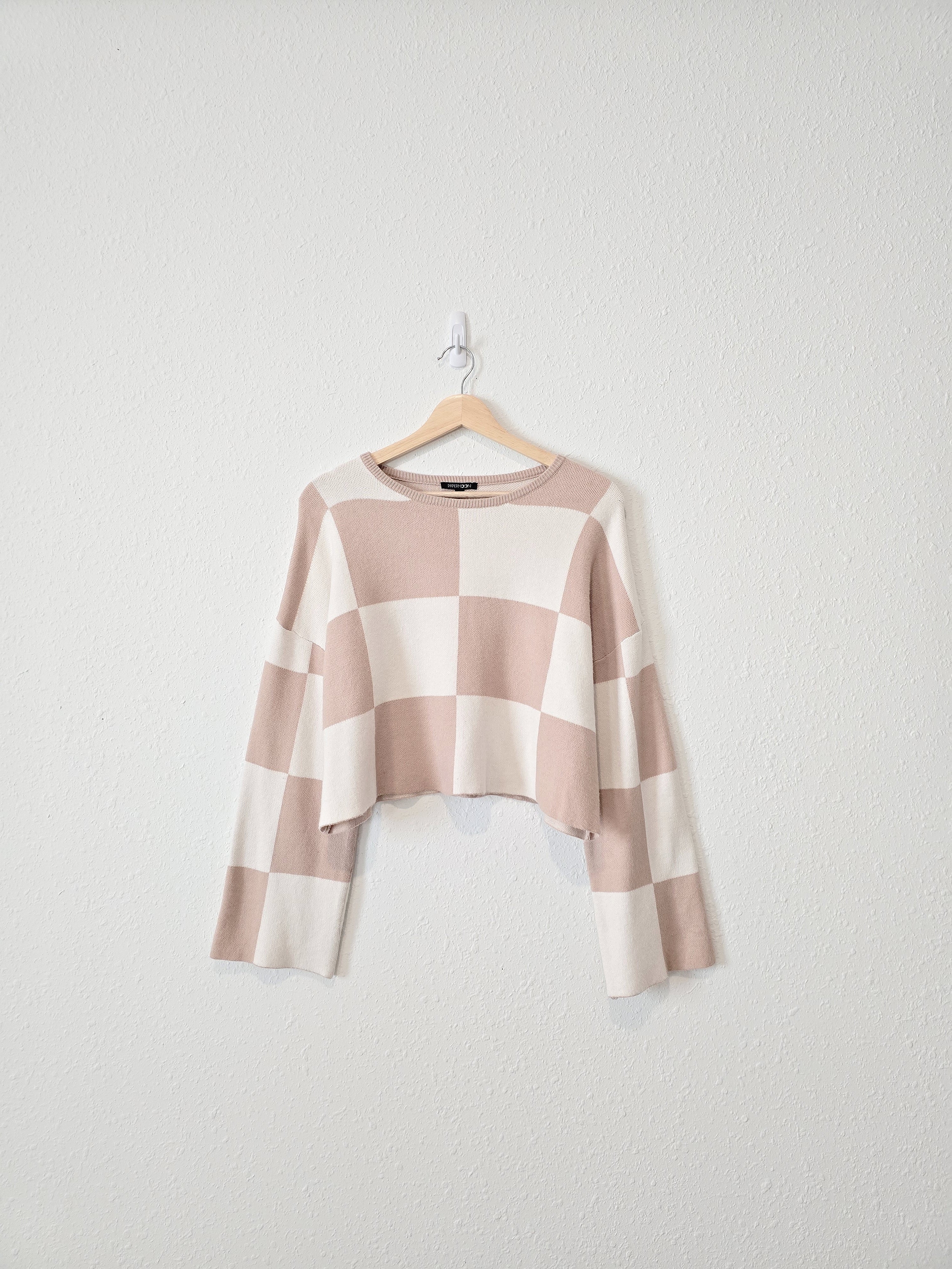 Papermoon Checkered Sweater (S)