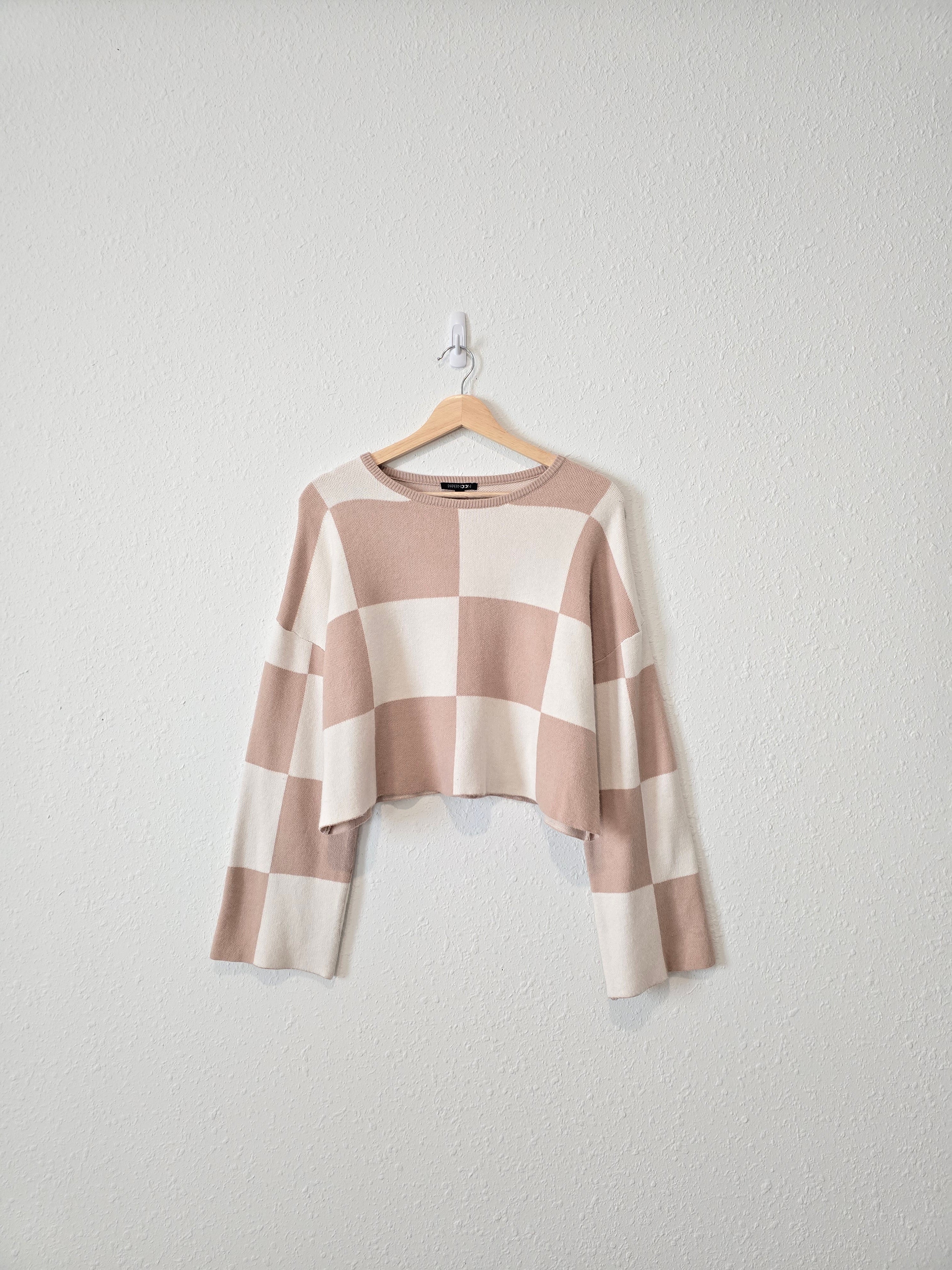 Papermoon Checkered Sweater (S)