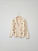 Vintage Floral Embroidered Sweater (L)