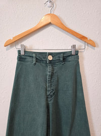 Zara Green Wide Leg Jeans (0)