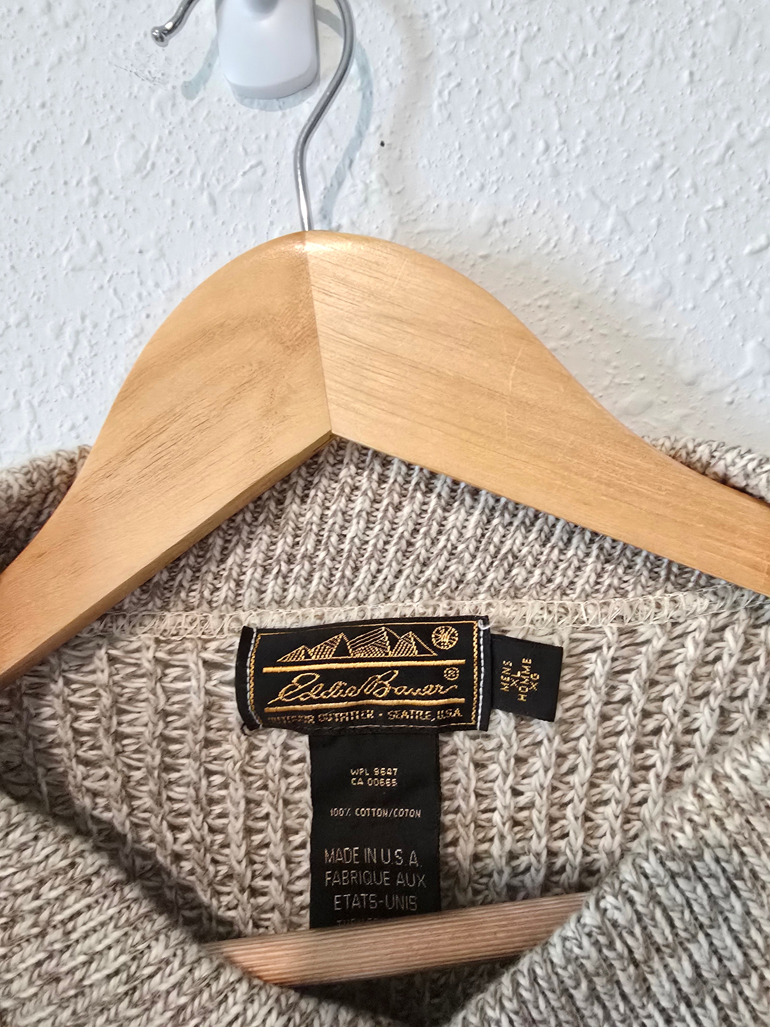 Vintage Eddie Bauer Cotton Henley (XL)