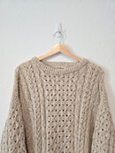 Vintage LL Bean Cotton Linen Sweater (L)