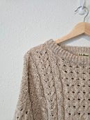 Vintage LL Bean Cotton Linen Sweater (L)