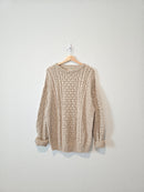 Vintage LL Bean Cotton Linen Sweater (L)