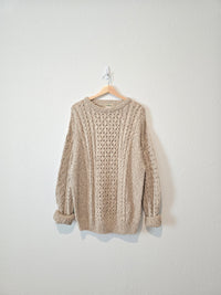 Vintage LL Bean Cotton Linen Sweater (L)