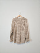 Vintage LL Bean Cotton Linen Sweater (L)