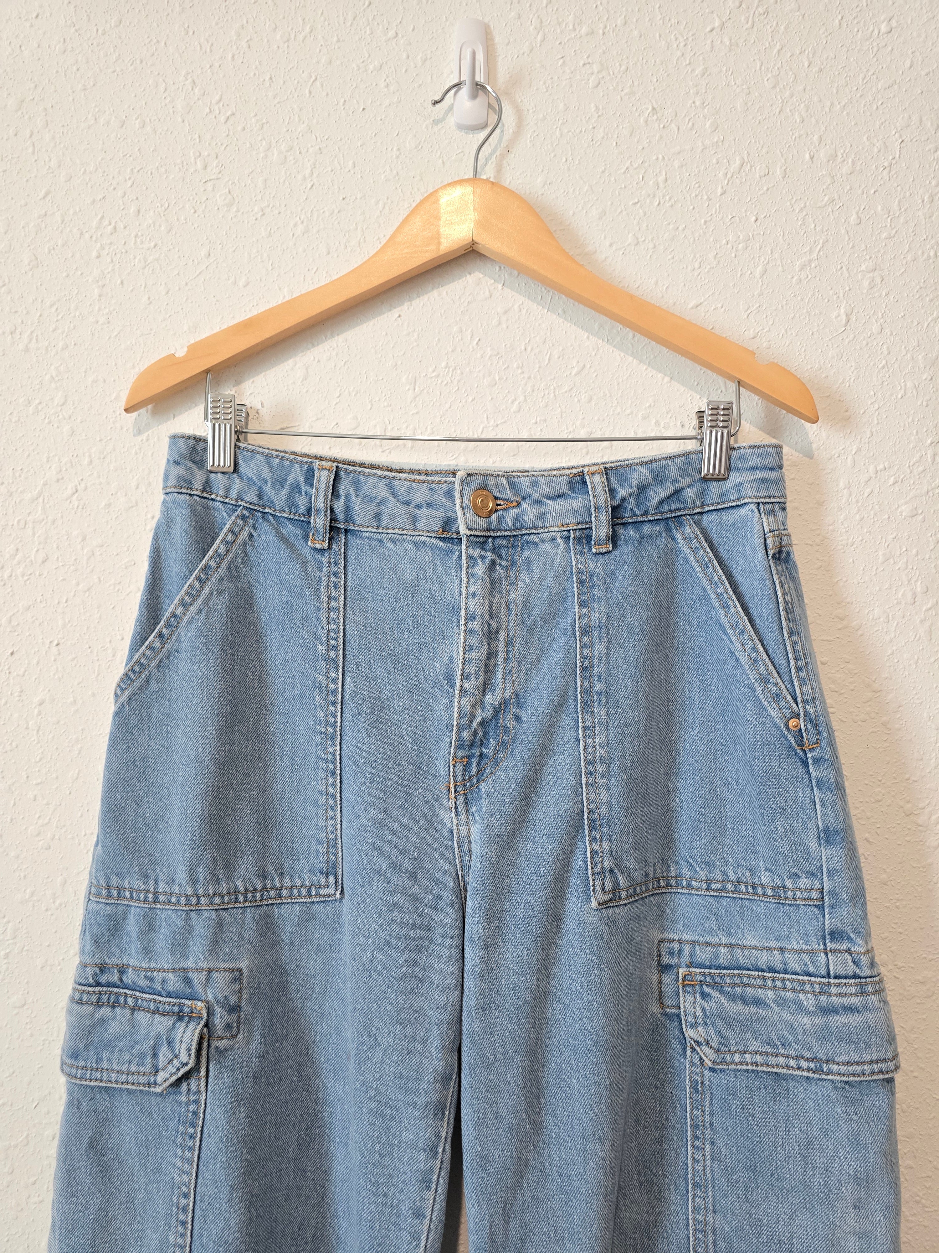 Zara Wide Leg Cargo Jeans (6)