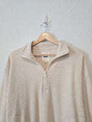 Aerie Waffle Quarter Zip Pullover (S)