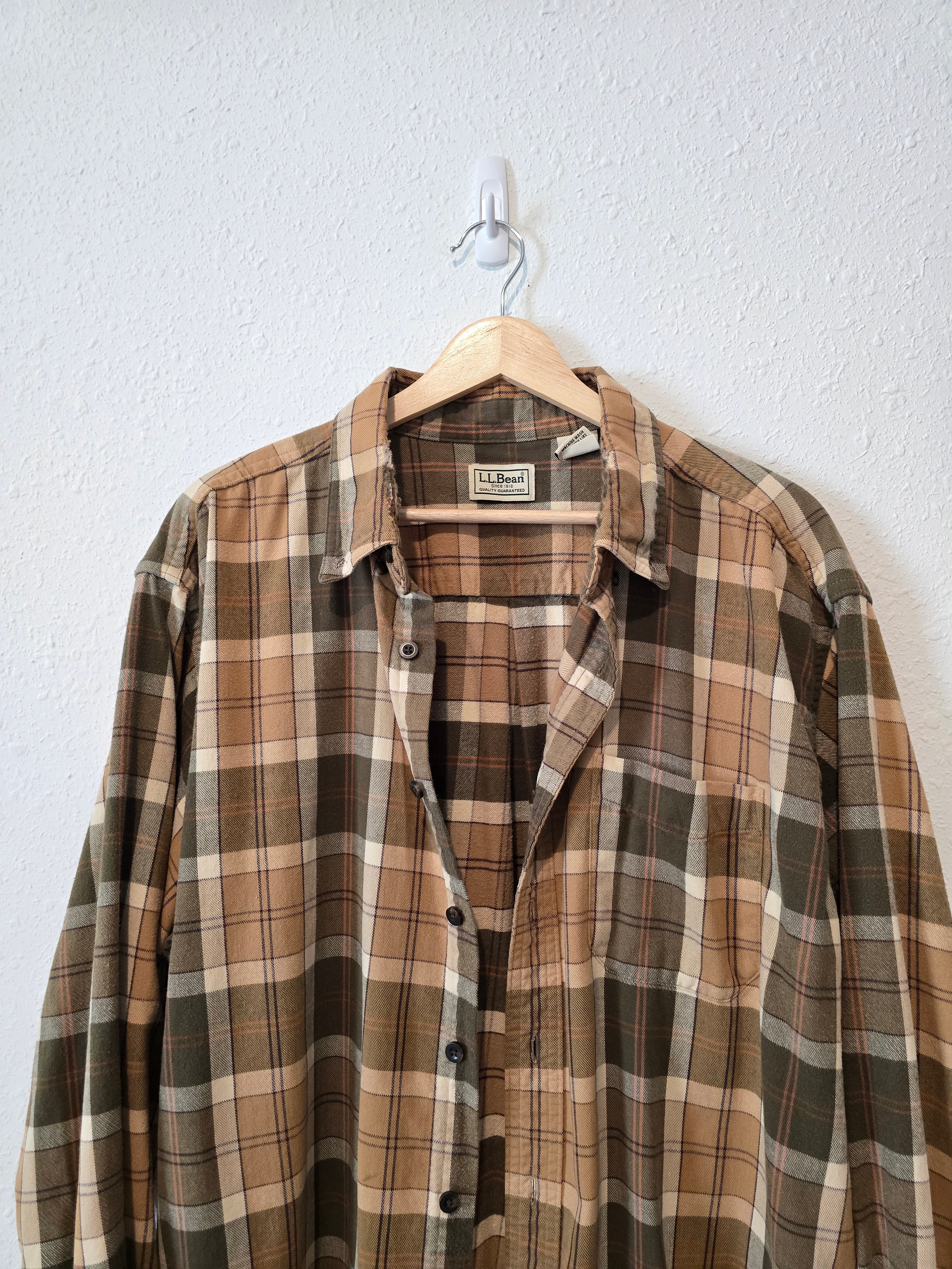 Vintage LL Bean Plaid Flannel (XL)