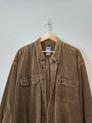 Vintage Brown Cord Button Up (XXL)