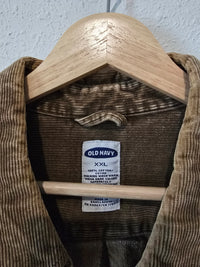 Vintage Brown Cord Button Up (XXL)