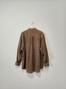 Vintage Brown Cord Button Up (XXL)