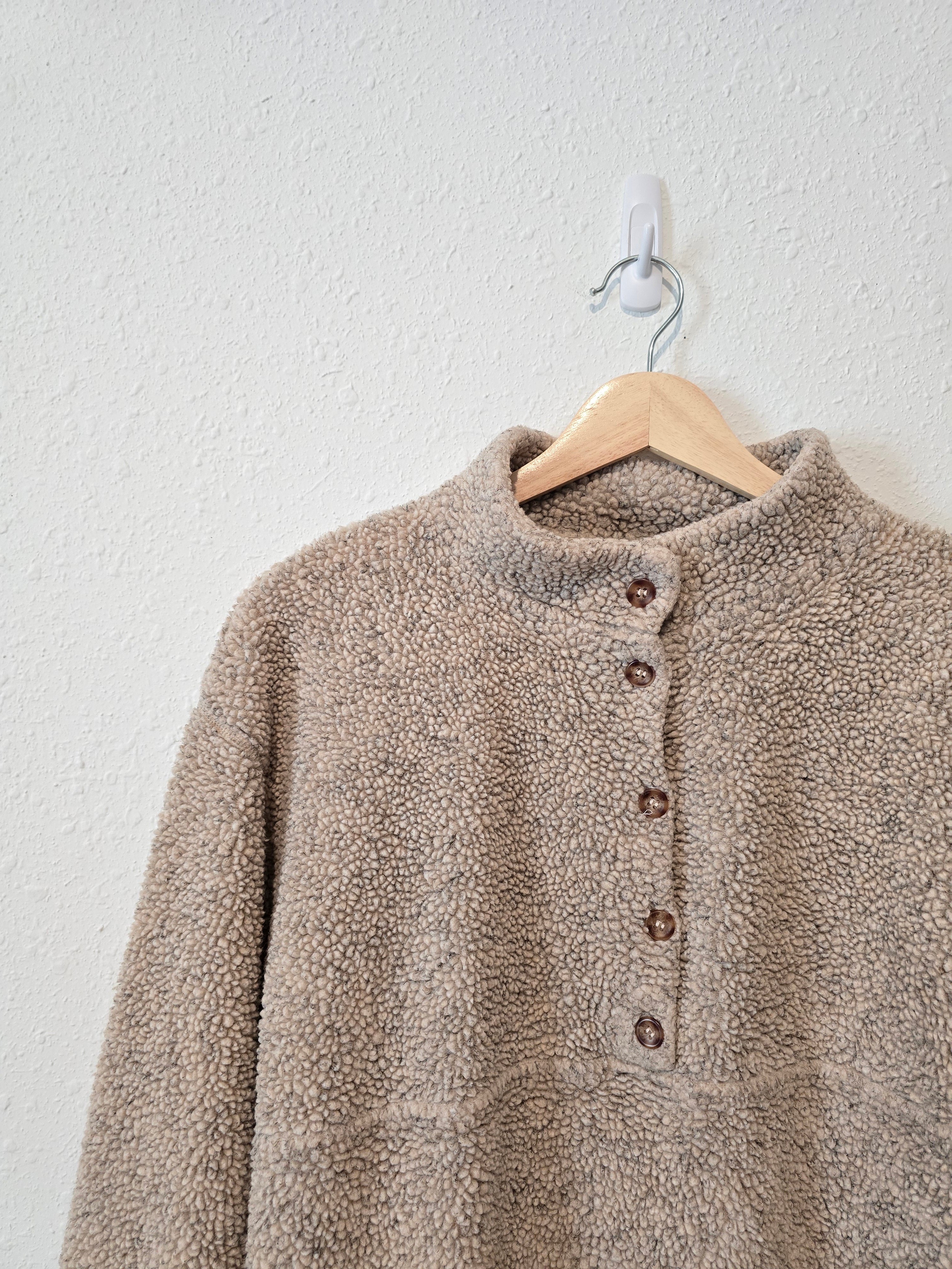 Vintage LL Bean Sherpa Pullover (M)