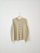 Vintage Green Button Up Sweater (2X)