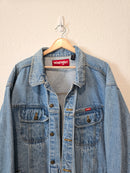 Light Wash Oversized Denim Jacket (3X)