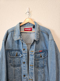 Light Wash Oversized Denim Jacket (3X)