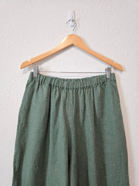 Flax Straight Linen Pants (L)