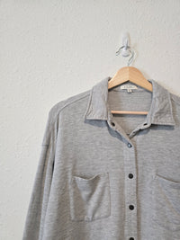 Z Supply Gray Shirt Jacket (M)