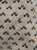 Vintage Patterned Wool Sweater (L)