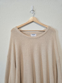 Oat Textured Cotton Sweater (3X)