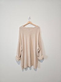 Oat Textured Cotton Sweater (3X)