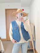 Vintage Eddie Bauer Denim Vest (S)