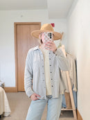 Z Supply Gray Shirt Jacket (M)