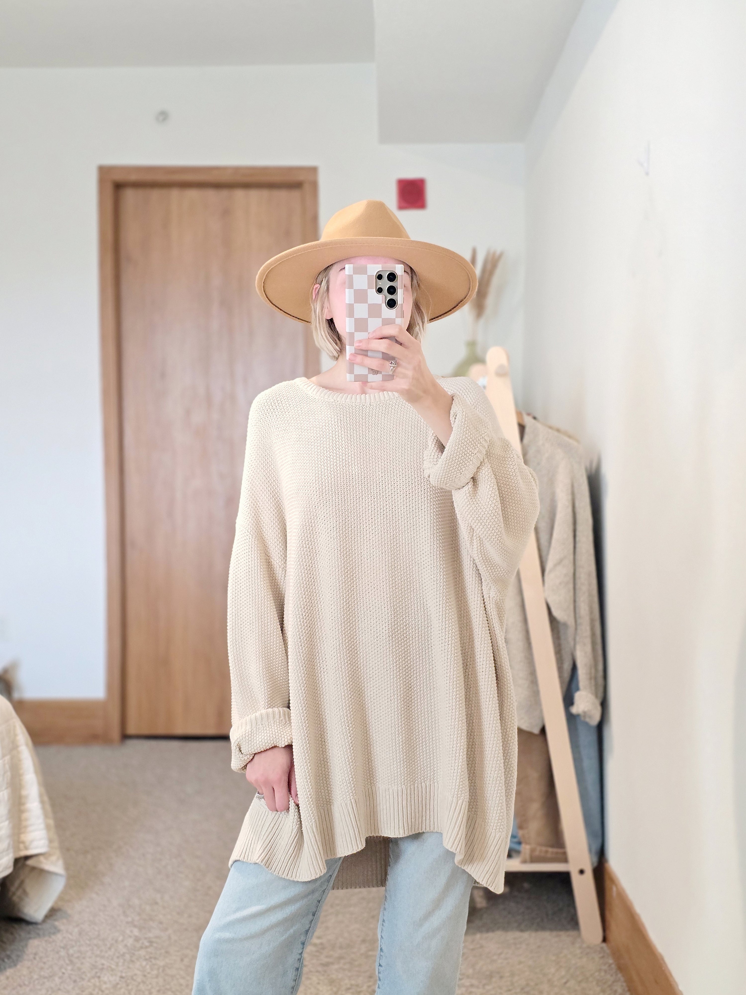 Oat Textured Cotton Sweater (3X)