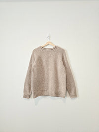 Vintage LL Bean Oatmeal Wool Sweater (XL)