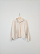 Aerie Waffle Quarter Zip Pullover (S)