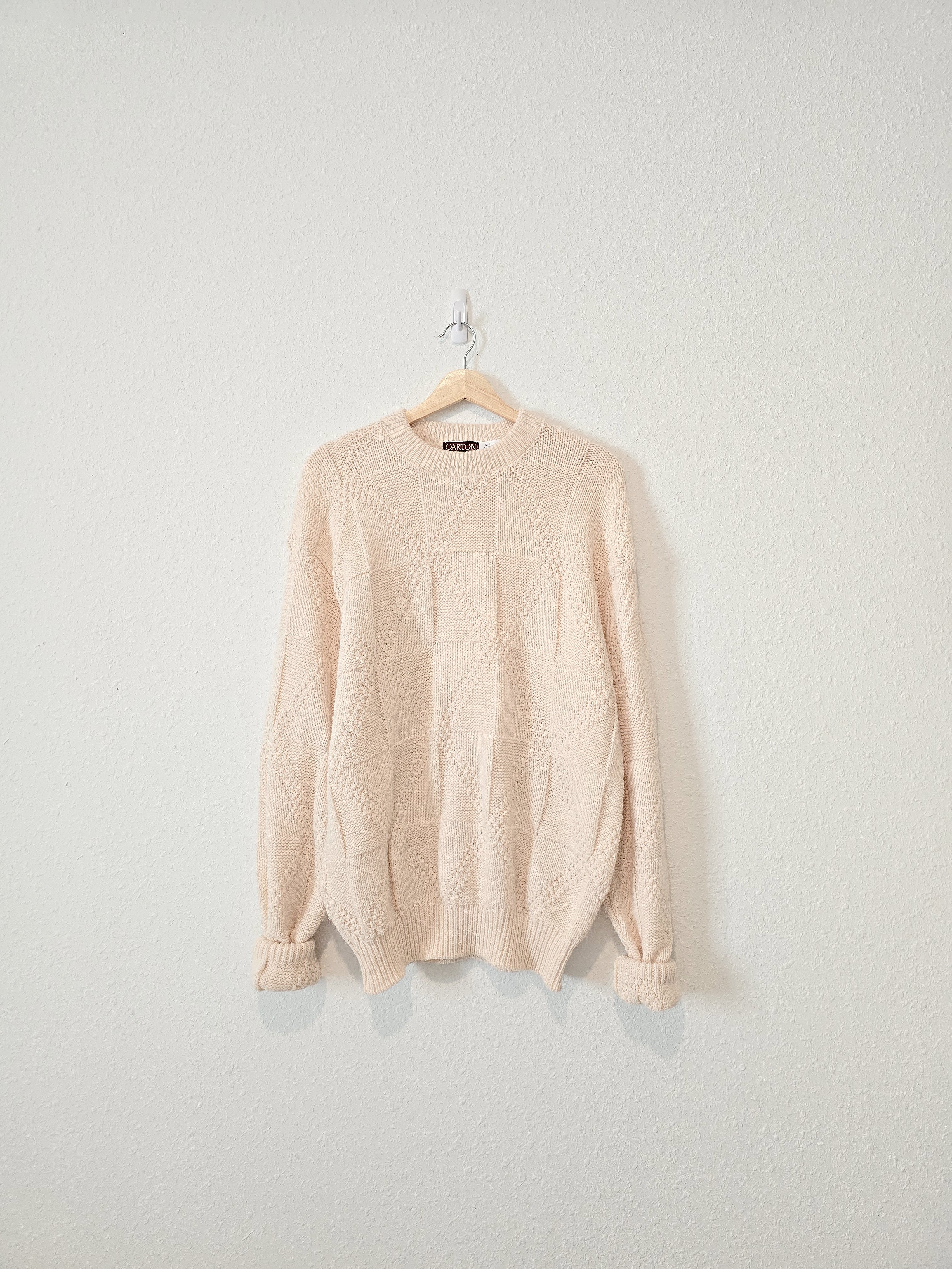 Vintage Cream Crewneck Sweater (XL)