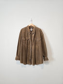 Vintage Brown Cord Button Up (XXL)