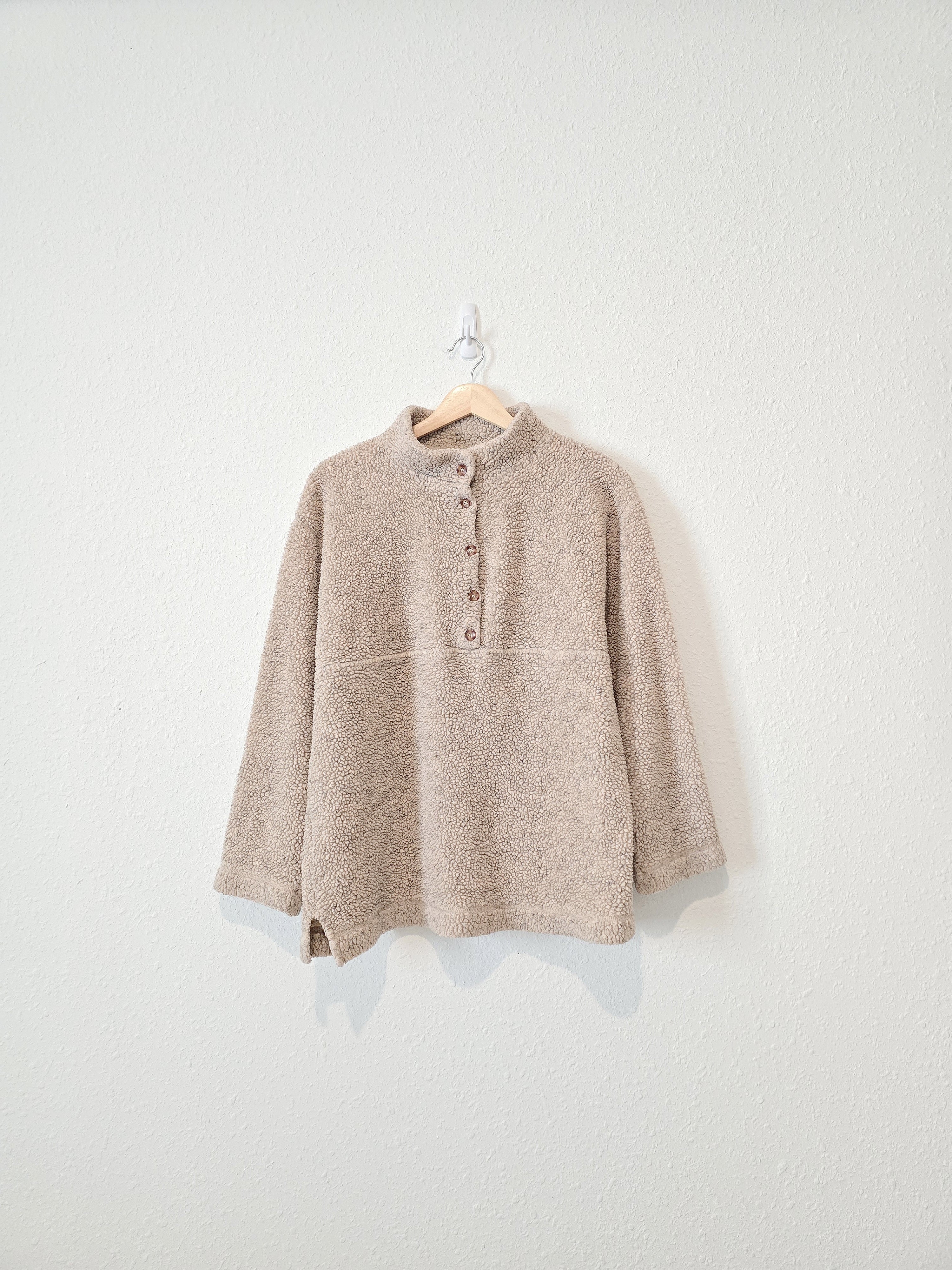 Vintage LL Bean Sherpa Pullover (M)