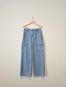 Zara Wide Leg Cargo Jeans (6)