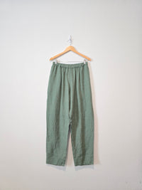 Flax Straight Linen Pants (L)