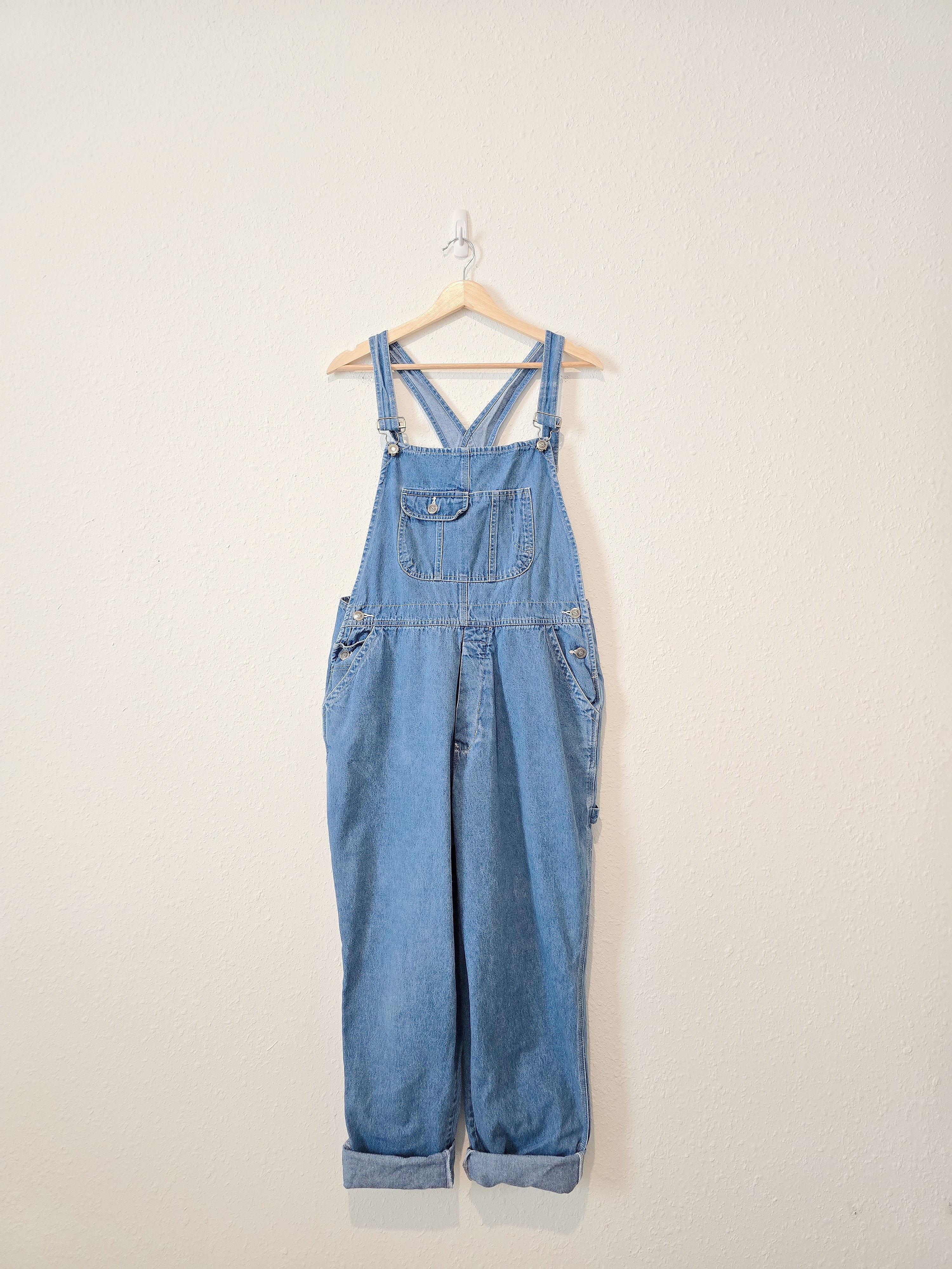 Vintage Relaxed Denim Overalls (L)