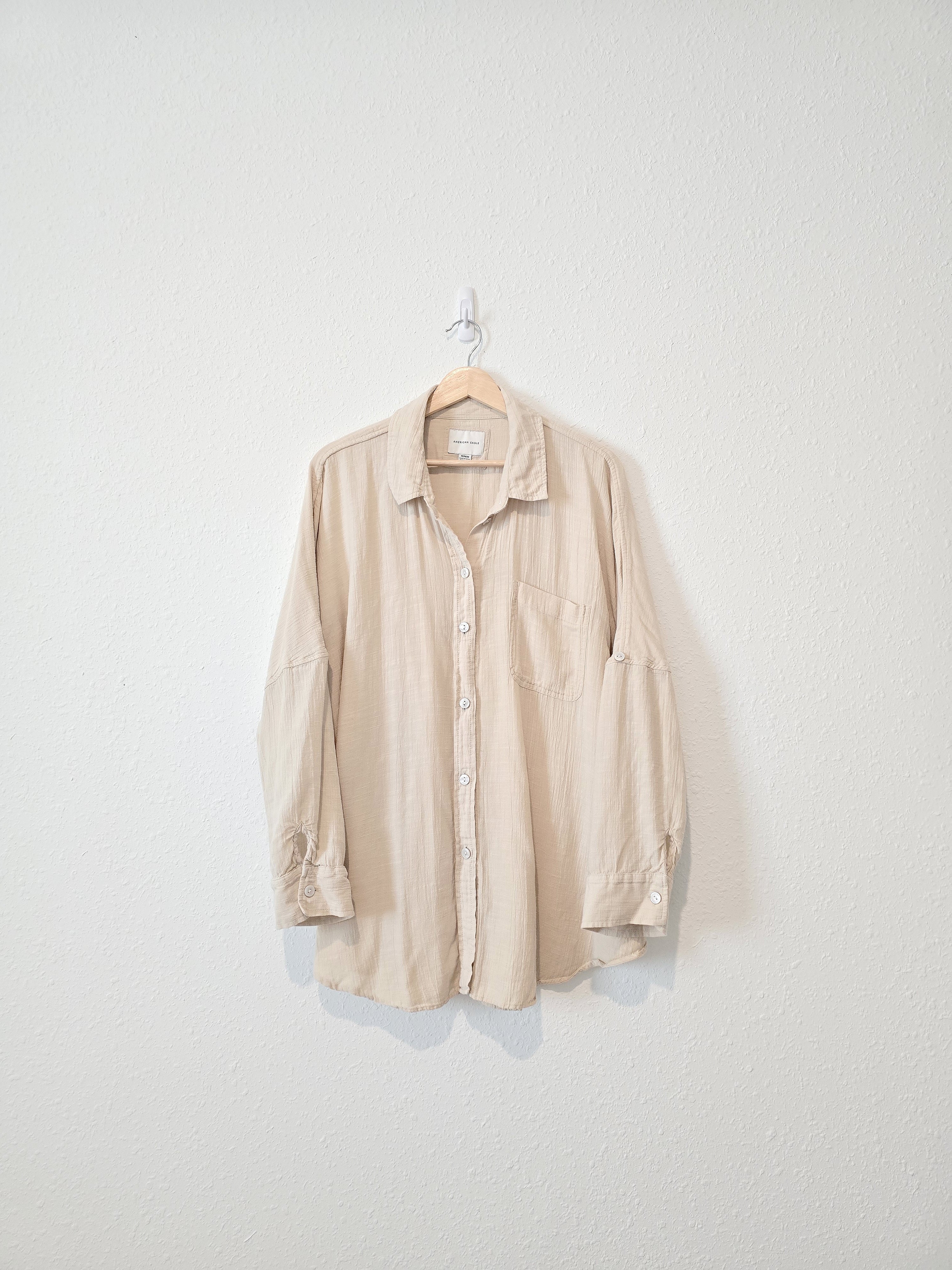 Oversized Button Up Shirt (M)