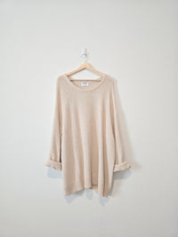 Oat Textured Cotton Sweater (3X)