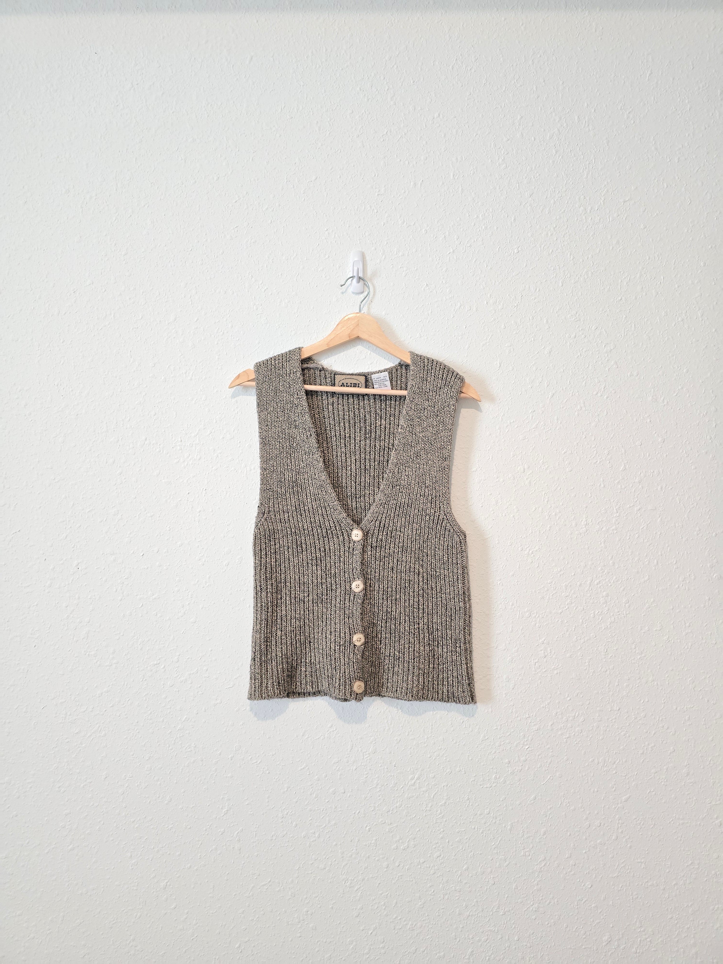 Vintage Knit Sweater Vest (M)