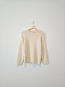 Vintage Cream Textured Sweater (XS/S)