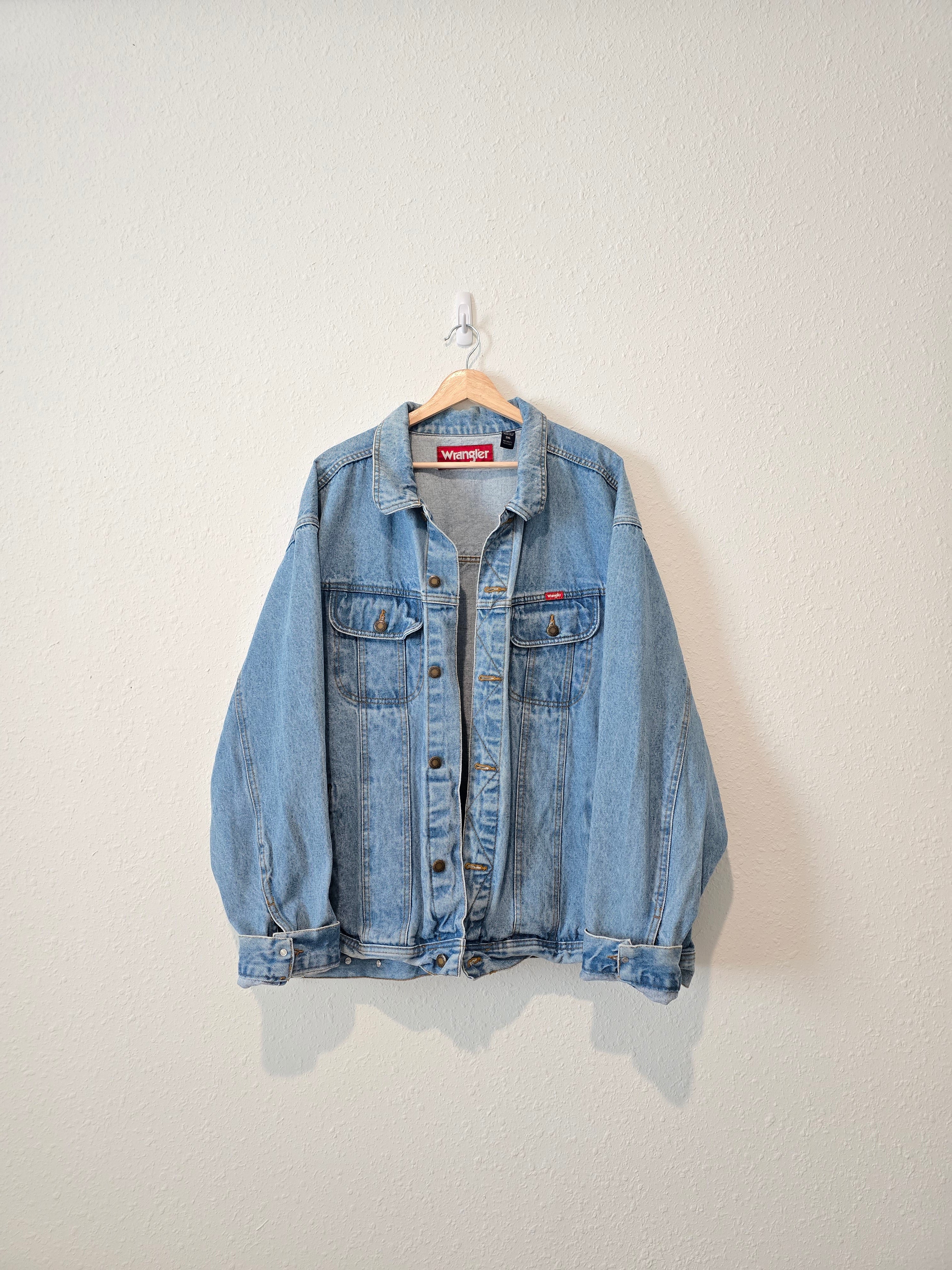 Light Wash Oversized Denim Jacket (3X)