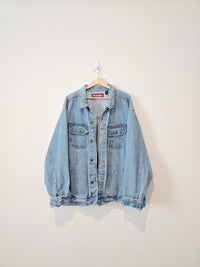 Light Wash Oversized Denim Jacket (3X)