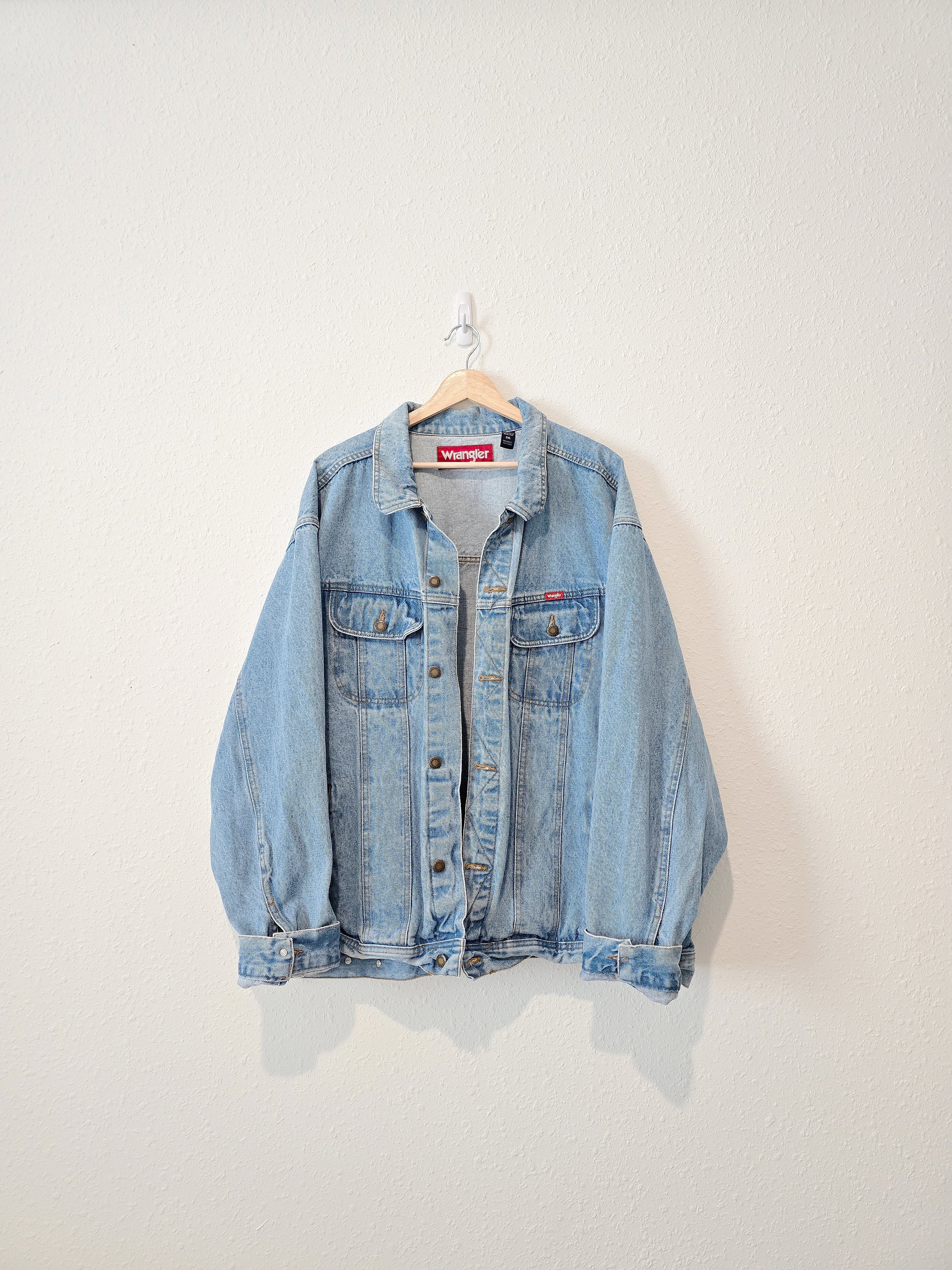 Light Wash Oversized Denim Jacket (3X)