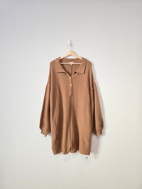 Promesa Brown Knit Romper (L)