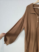 Promesa Brown Knit Romper (L)