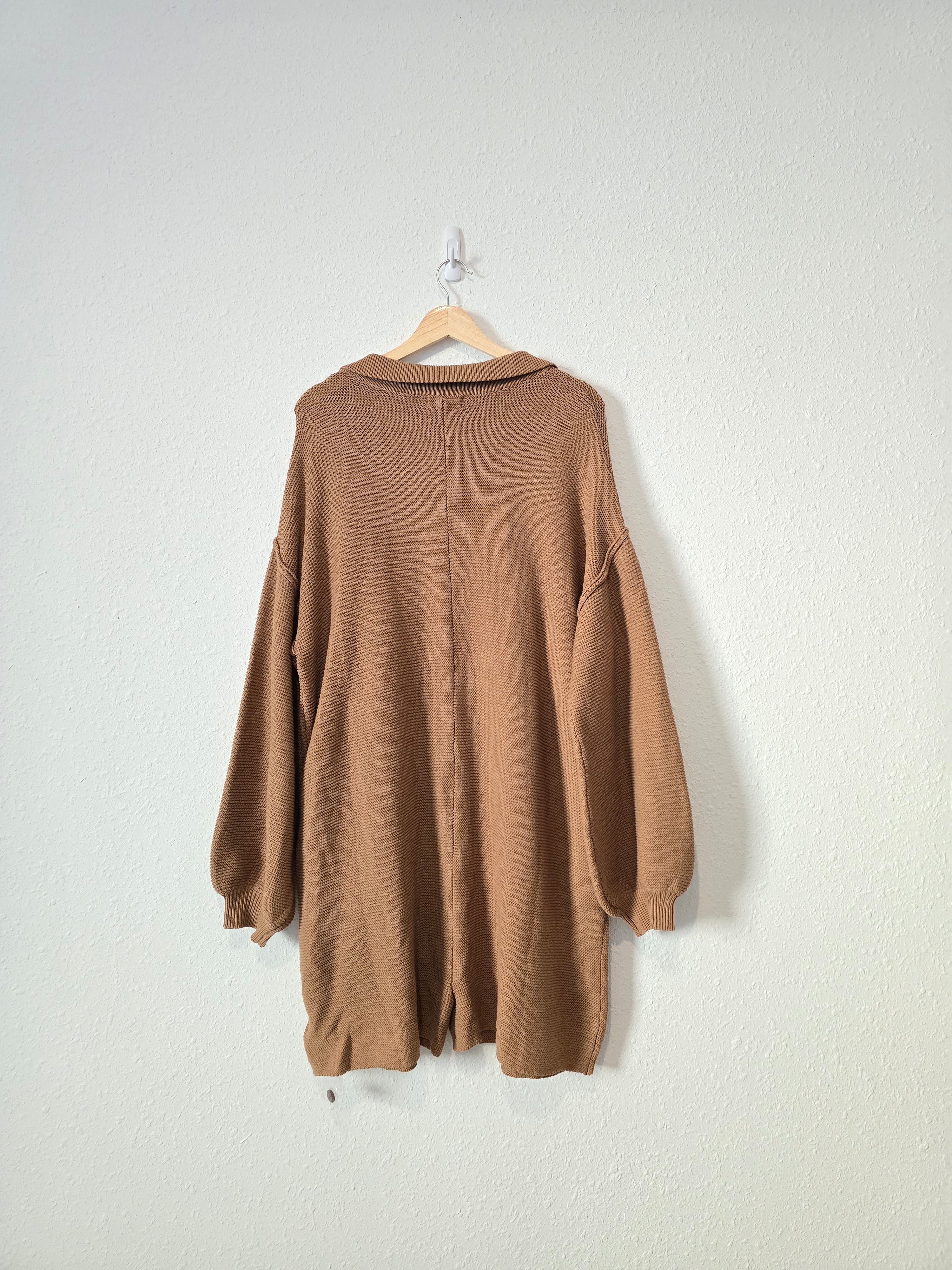 Promesa Brown Knit Romper (L)