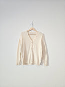 Loft Cream Henley Sweater (XS)