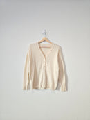 Loft Cream Henley Sweater (XS)