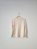 Loft Cream Henley Sweater (XS)