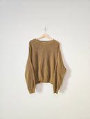 Olive Chunky Knit Sweater (XXL)